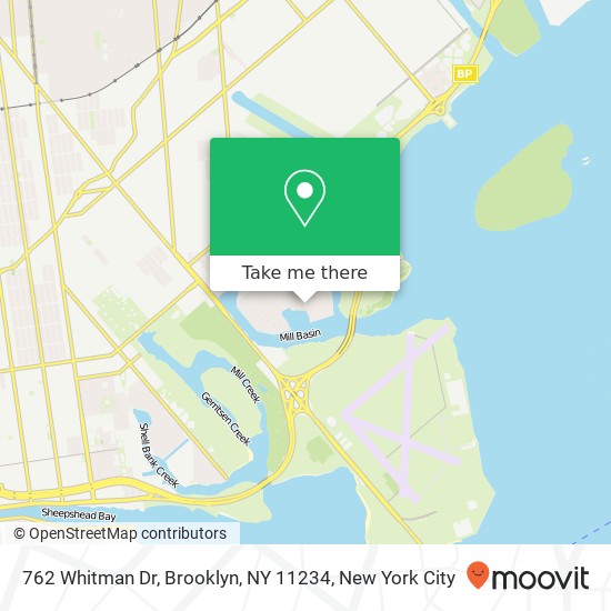 Mapa de 762 Whitman Dr, Brooklyn, NY 11234