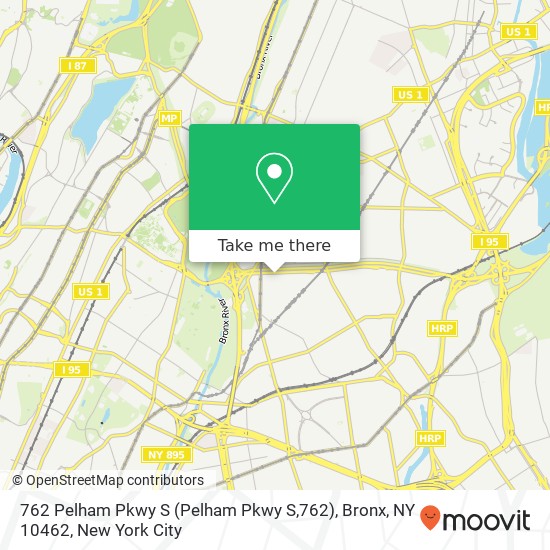 762 Pelham Pkwy S (Pelham Pkwy S,762), Bronx, NY 10462 map