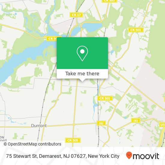 75 Stewart St, Demarest, NJ 07627 map