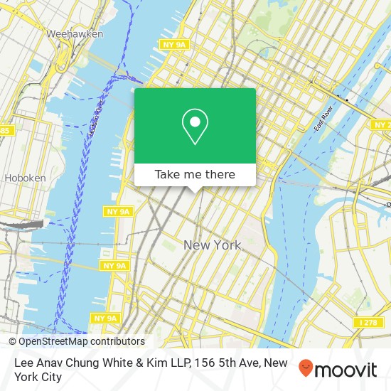 Lee Anav Chung White & Kim LLP, 156 5th Ave map