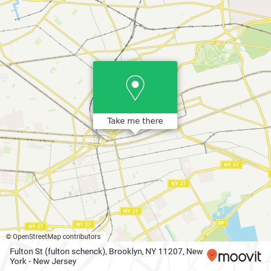 Mapa de Fulton St (fulton schenck), Brooklyn, NY 11207