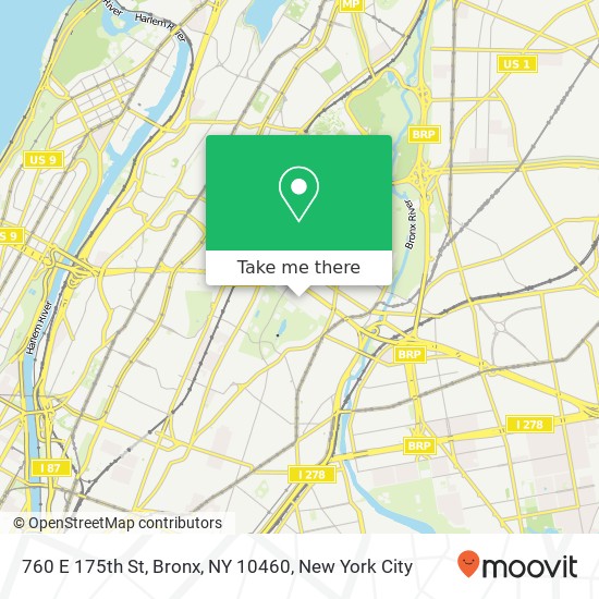 760 E 175th St, Bronx, NY 10460 map