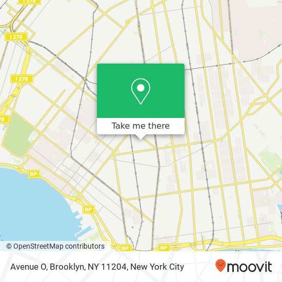 Avenue O, Brooklyn, NY 11204 map