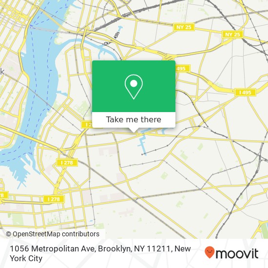 1056 Metropolitan Ave, Brooklyn, NY 11211 map