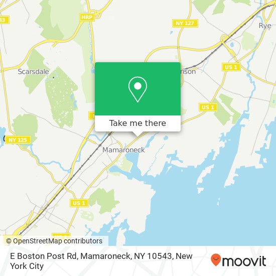 E Boston Post Rd, Mamaroneck, NY 10543 map