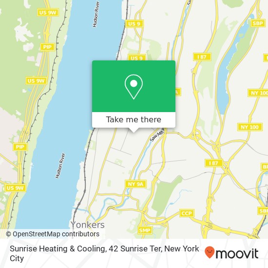 Sunrise Heating & Cooling, 42 Sunrise Ter map