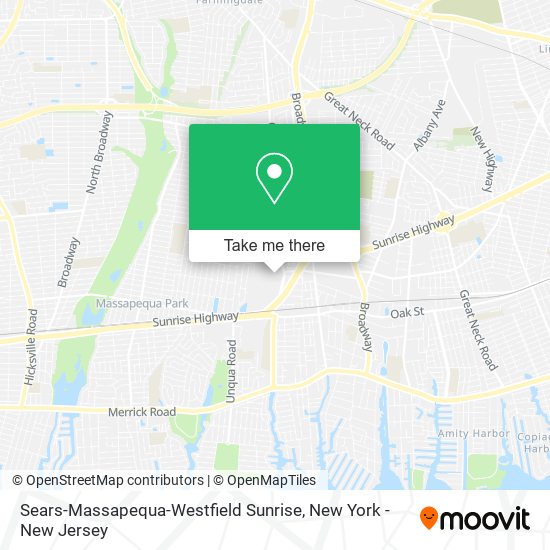 Sears-Massapequa-Westfield Sunrise map