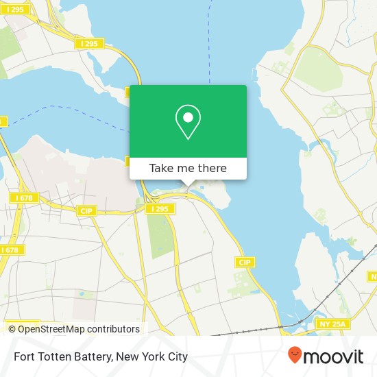 Fort Totten Battery map