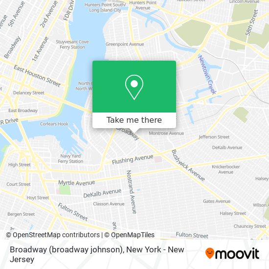 Broadway (broadway johnson) map