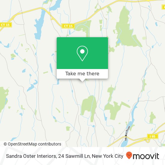 Mapa de Sandra Oster Interiors, 24 Sawmill Ln