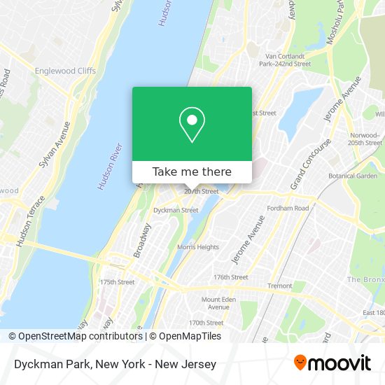 Dyckman Park map