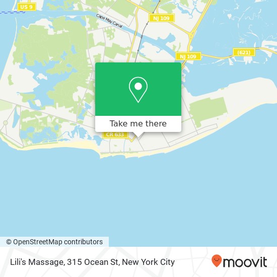 Lili's Massage, 315 Ocean St map
