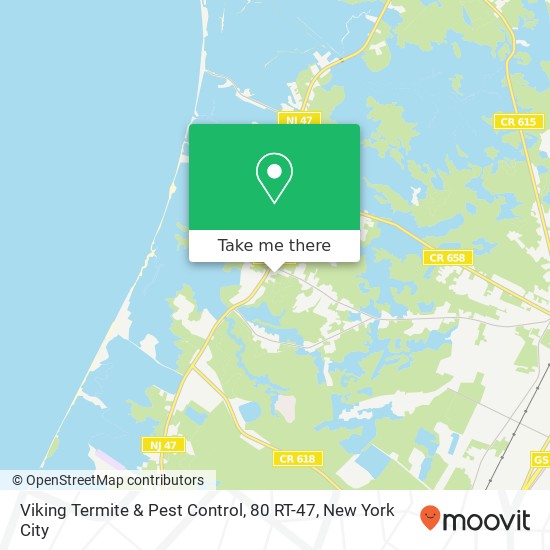 Viking Termite & Pest Control, 80 RT-47 map