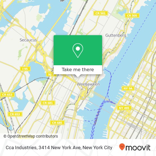 Mapa de Cca Industries, 3414 New York Ave