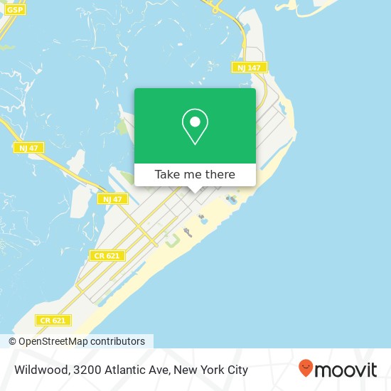 Wildwood, 3200 Atlantic Ave map