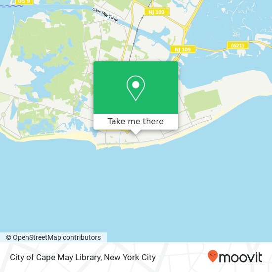 City of Cape May Library map