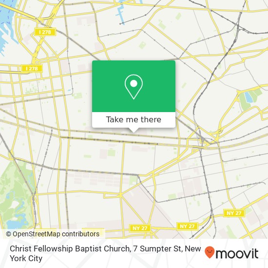 Christ Fellowship Baptist Church, 7 Sumpter St map