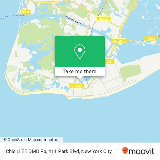 Chie Li EE DMD Pa, 411 Park Blvd map