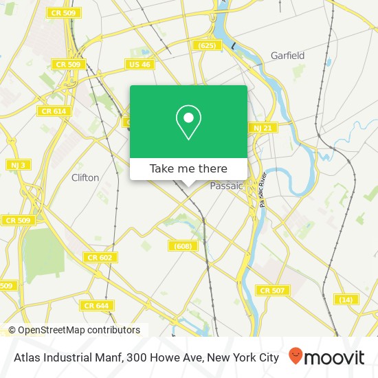 Mapa de Atlas Industrial Manf, 300 Howe Ave