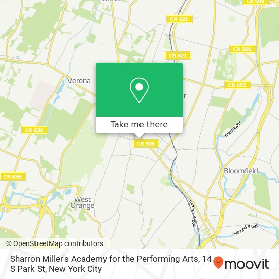 Sharron Miller's Academy for the Performing Arts, 14 S Park St map