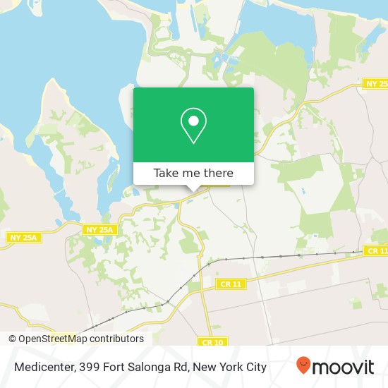 Mapa de Medicenter, 399 Fort Salonga Rd