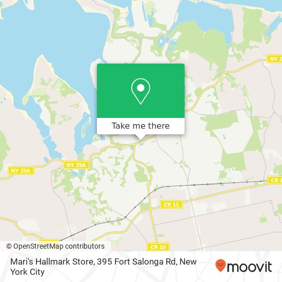 Mapa de Mari's Hallmark Store, 395 Fort Salonga Rd