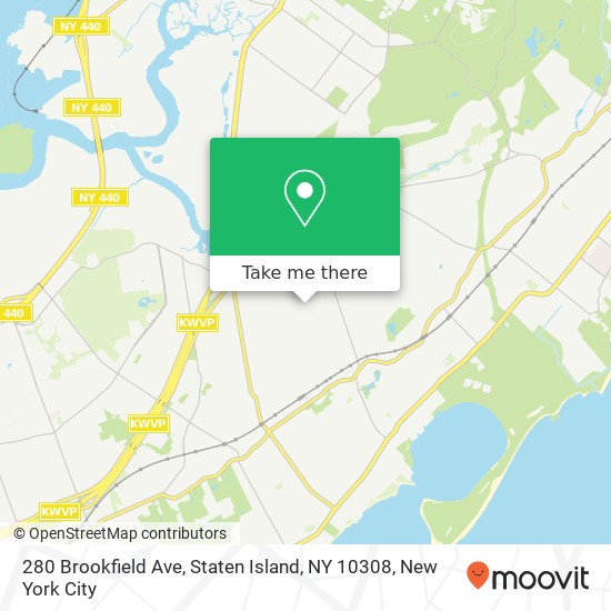 280 Brookfield Ave, Staten Island, NY 10308 map