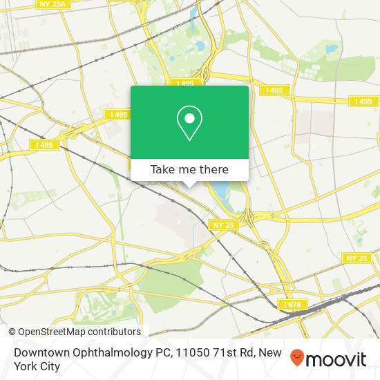 Mapa de Downtown Ophthalmology PC, 11050 71st Rd