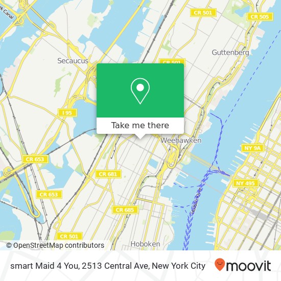 Mapa de smart Maid 4 You, 2513 Central Ave