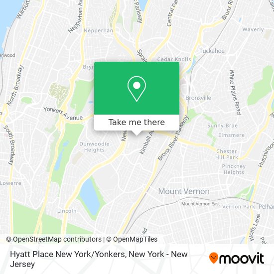 Mapa de Hyatt Place New York/Yonkers