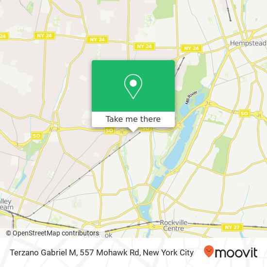 Terzano Gabriel M, 557 Mohawk Rd map