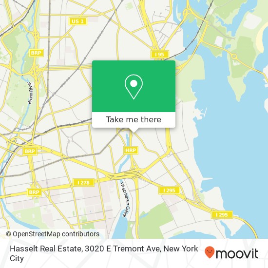 Hasselt Real Estate, 3020 E Tremont Ave map