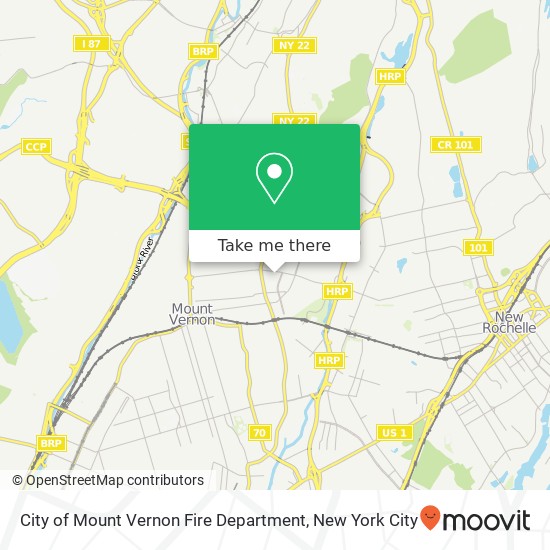 City of Mount Vernon Fire Department map