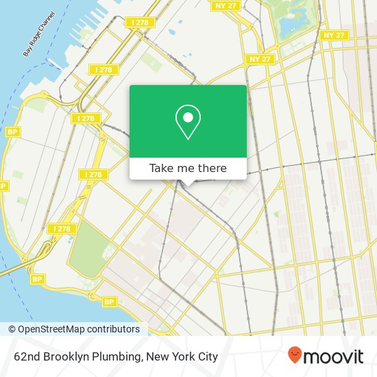 62nd Brooklyn Plumbing map