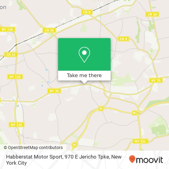Mapa de Habberstat Motor Sport, 970 E Jericho Tpke