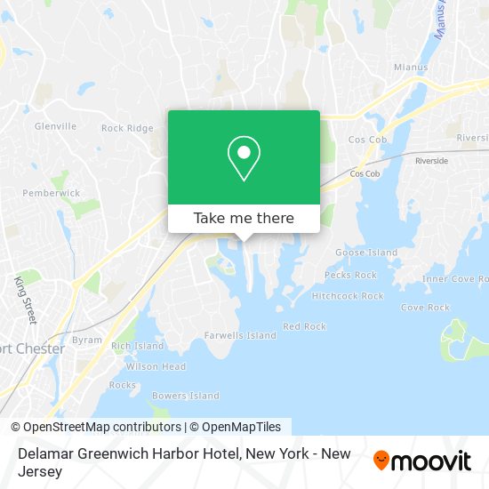 Mapa de Delamar Greenwich Harbor Hotel