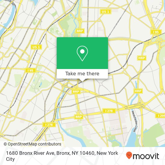 Mapa de 1680 Bronx River Ave, Bronx, NY 10460