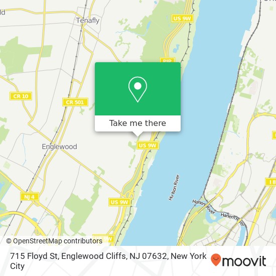 Mapa de 715 Floyd St, Englewood Cliffs, NJ 07632