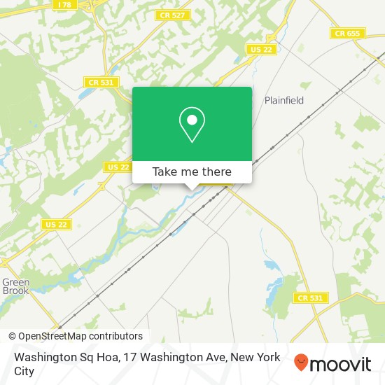 Mapa de Washington Sq Hoa, 17 Washington Ave