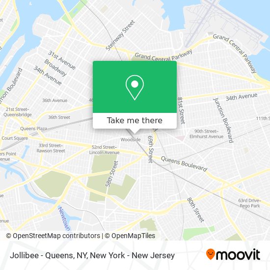 Mapa de Jollibee - Queens, NY