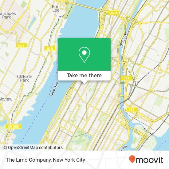 The Limo Company map