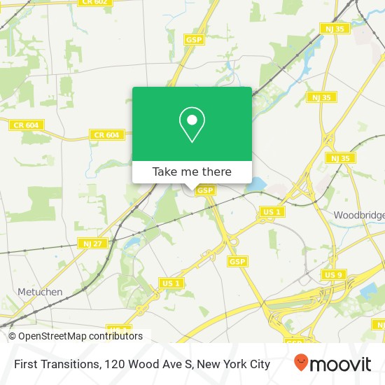 Mapa de First Transitions, 120 Wood Ave S