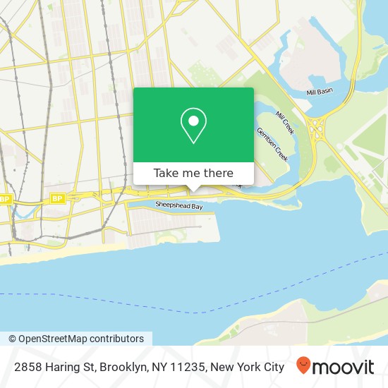 Mapa de 2858 Haring St, Brooklyn, NY 11235