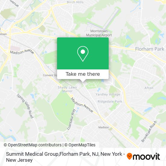 Mapa de Summit Medical Group,Florham Park, NJ