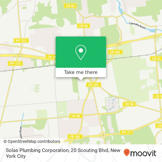 Mapa de Solas Plumbing Corporation, 20 Scouting Blvd