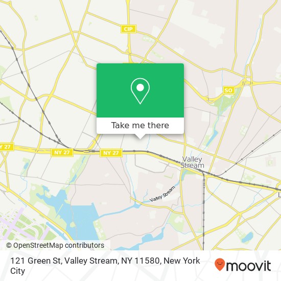 121 Green St, Valley Stream, NY 11580 map