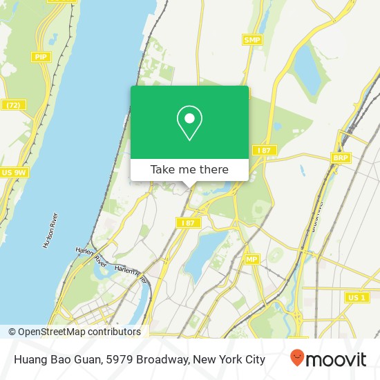 Mapa de Huang Bao Guan, 5979 Broadway