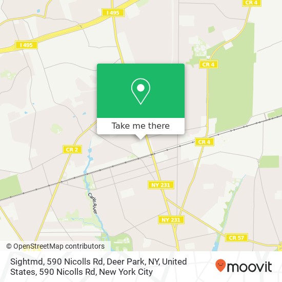 Sightmd, 590 Nicolls Rd, Deer Park, NY, United States, 590 Nicolls Rd map