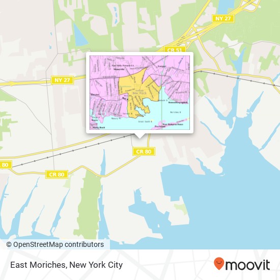 Mapa de East Moriches