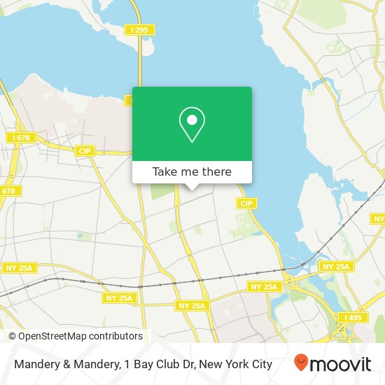 Mandery & Mandery, 1 Bay Club Dr map